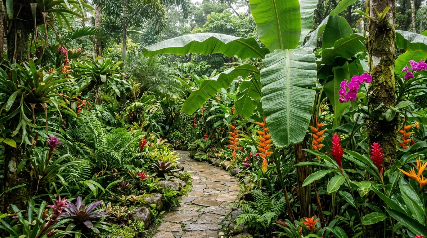 Tropical Pathway Garden